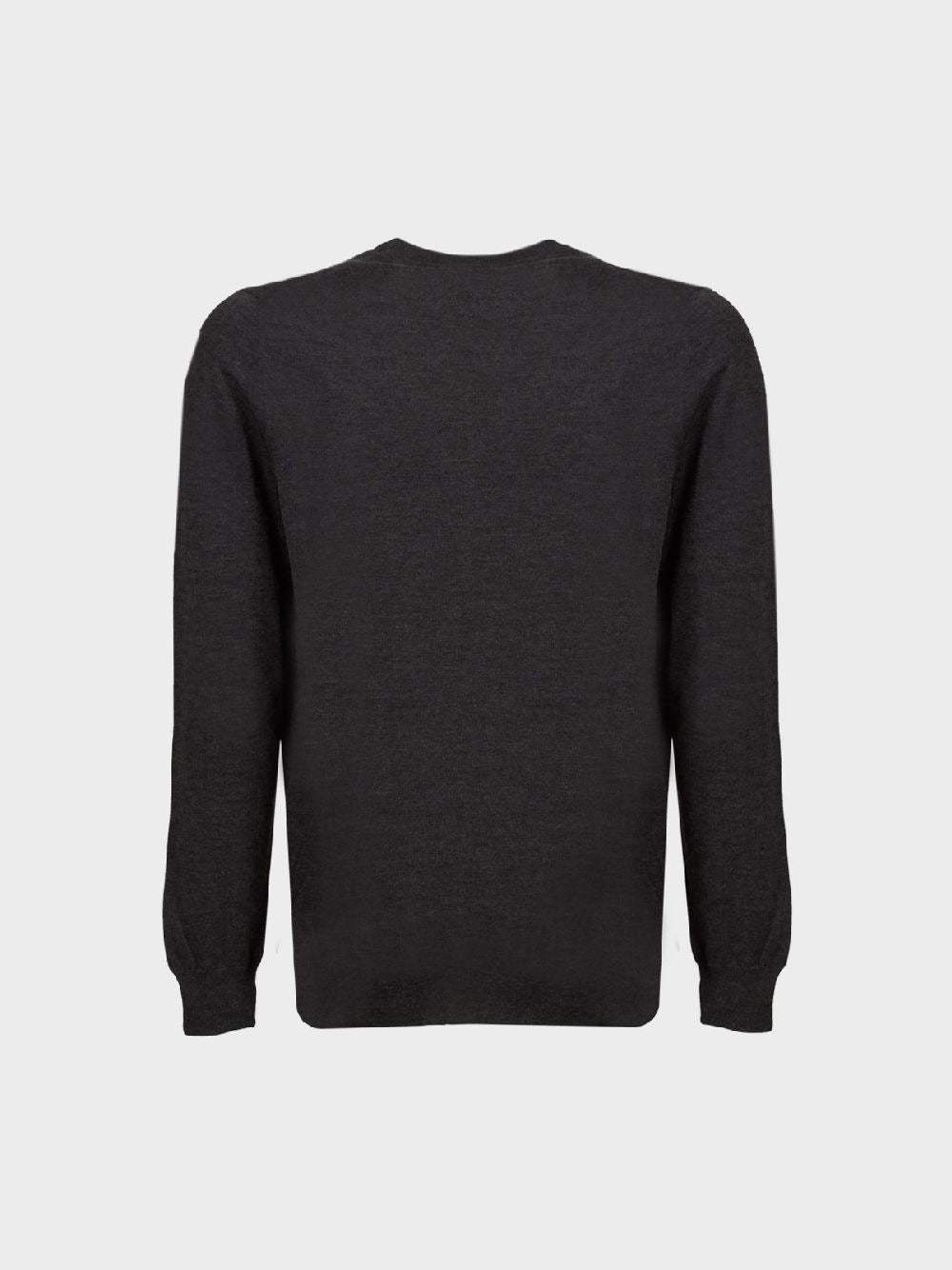 Свитер из кашемира и шелка с круглым вырезом горловины